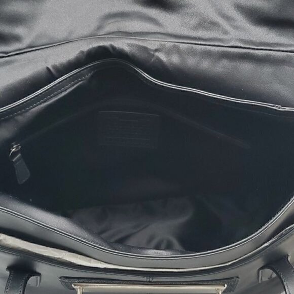 Coach Black Leather Taylor Flap Shoulder Bag - Picture 8 of 9